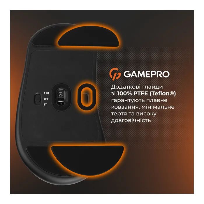 Мышка GamePro Genesis Avenger Wireless/Bluetooth/USB White (GM096W) изображение 10