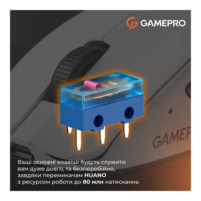 Мышка GamePro Genesis Avenger Wireless/Bluetooth/USB White (GM096W) изображение 11