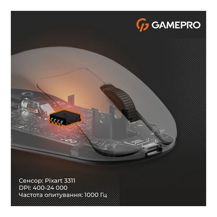 Мышка GamePro Genesis Avenger Wireless/Bluetooth/USB White (GM096W) изображение 7