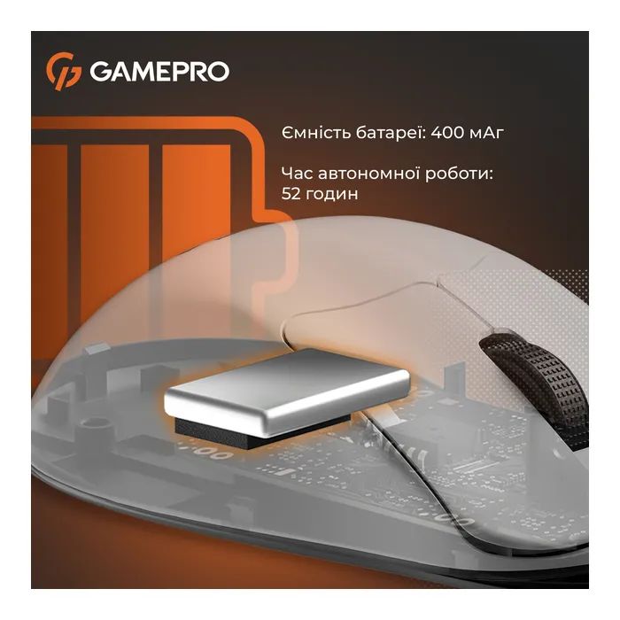 Мышка GamePro Genesis Avenger Wireless/Bluetooth/USB White (GM096W) изображение 8