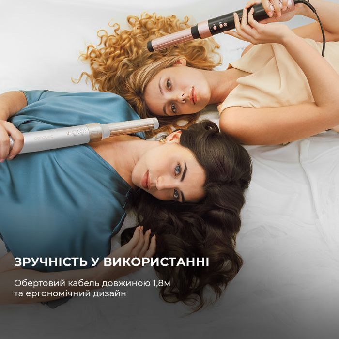 Стайлер Cecotec Bamba CeramicCare 14in1 AirGlam Champagne (CCTC-00252) изображение 9