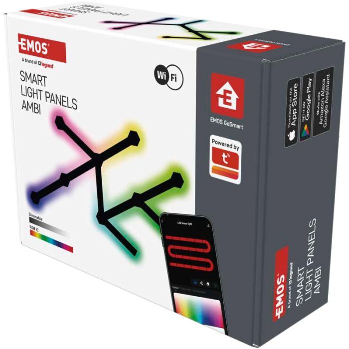 Світильник EMOS ZIW269R LINES 9шт. 34 Вт, RGBIC, WIFI black (ZIW269R) зображення 11
