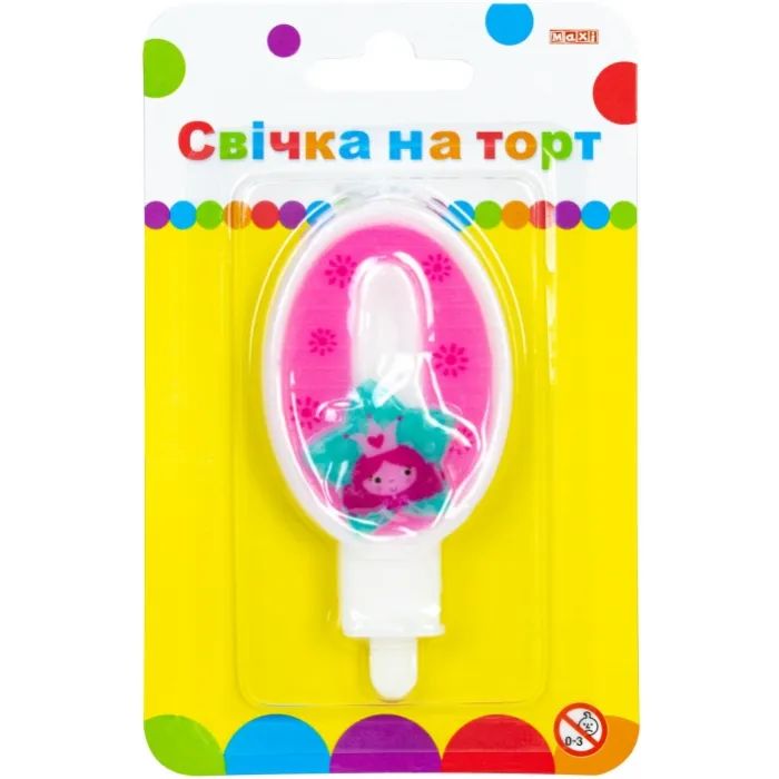Свічка Maxi Princess "0" висотою 7,62 см (MX622050-0)