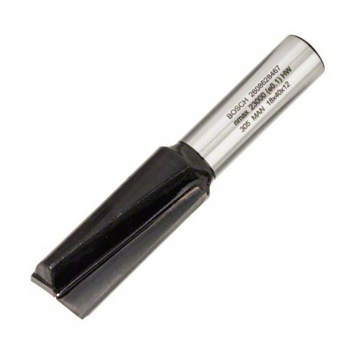 Фреза Bosch Professional пазова з двома лезами, Std, S12, D18, L40 (2.608.628.467)