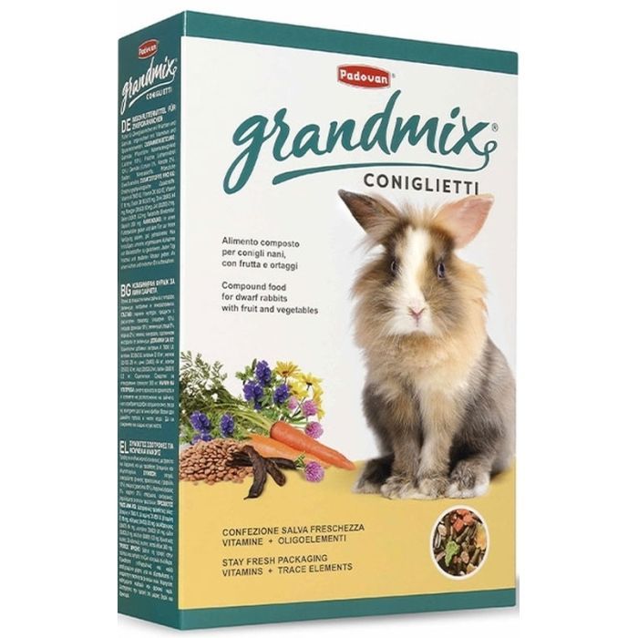 Корм для грызунов Padovan GrandMix Coniglietti для кроликов 850 г (8001254001890)
