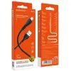 Дата кабель USB 2.0 AM to Lightning 1.0m 2.4A black BOROFONE (6931474743893) изображение 2