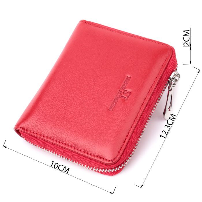 Гаманець ST Leather З натуральної шкіри Червоний (22448) зображення 3