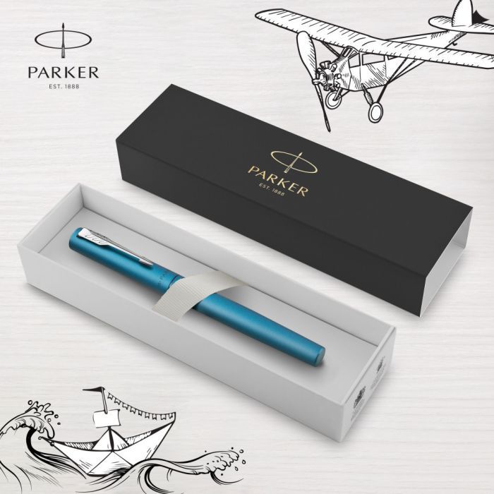 Ручка пір'яна Parker VECTOR 17 XL Metallic Teal CT  FP M (06 212) зображення 4