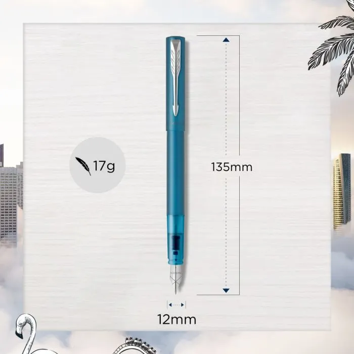 Ручка перьевая Parker VECTOR 17 XL Metallic Teal CT  FP M (06 212) изображение 5