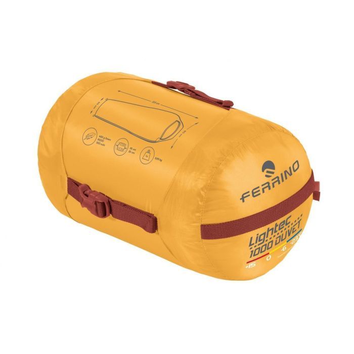 Спальный мешок Ferrino Lightec 1000 Duvet RDS Down -6°C Yellow (86702NGG) (931761) изображение 3
