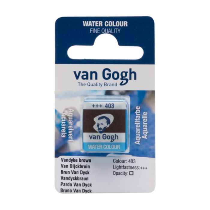 Акварельні фарби Royal Talens Van Gogh (403), Ван Дік коричневий, кювета (8712079047962)