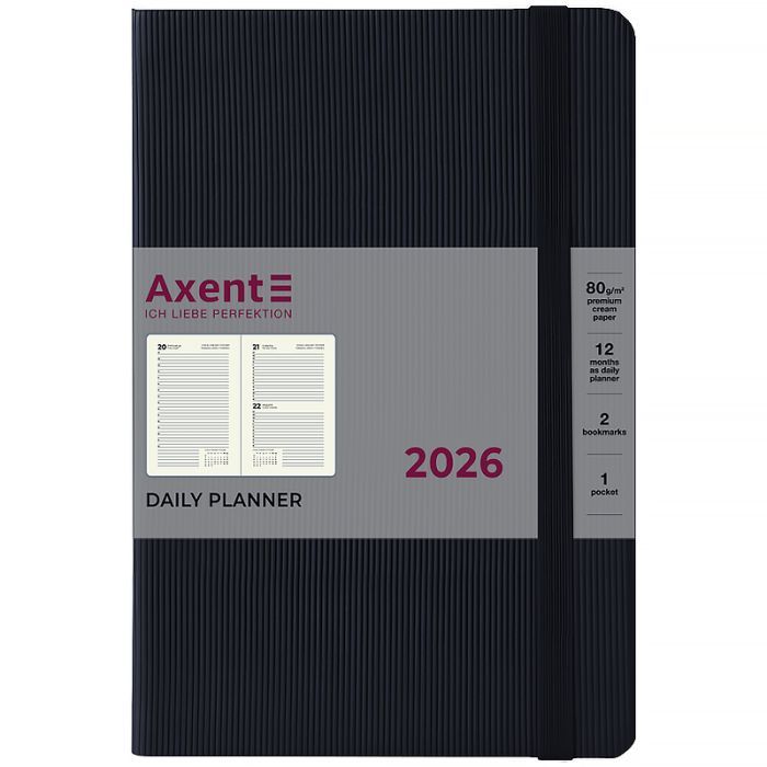 Тижневик Axent датований 2026 Partner Lines, 145х210, чорний (8815-26-01-A) зображення 2