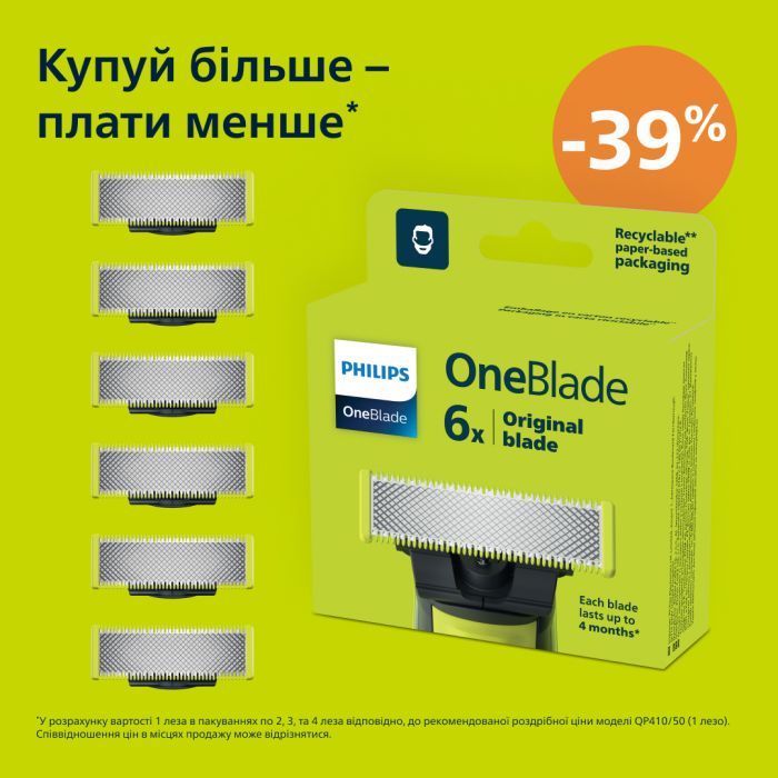 Аксесуари до електробритв Philips QP260/50 зображення 2