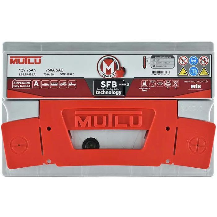 Аккумулятор автомобильный MUTLU 6СТ-75 (0) SFB LB3.75.072.A изображение 2
