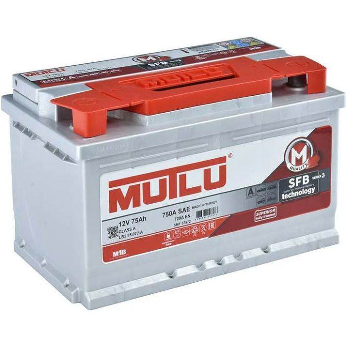 Аккумулятор автомобильный MUTLU 6СТ-75 (0) SFB LB3.75.072.A изображение 3