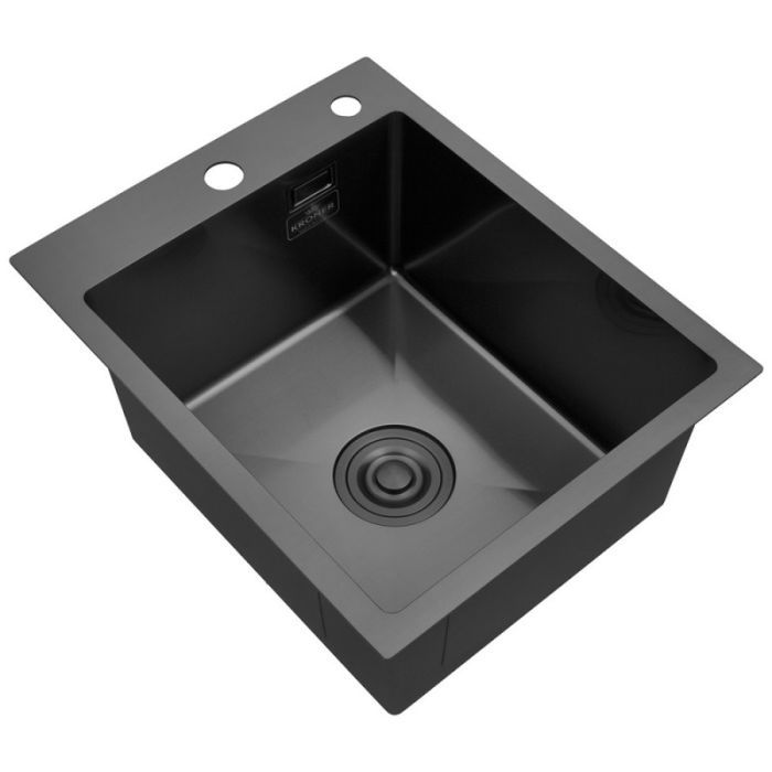 Мойка кухонная Kroner PVD Schwarze-4050HM (CV035374) изображение 3
