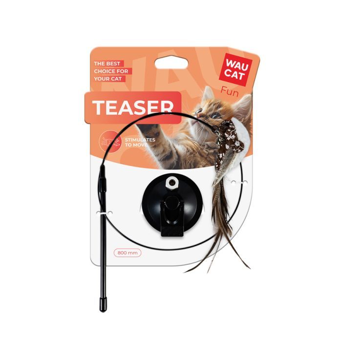 Игрушка для кошек Waucat Fun Teaser дразнилка на присоске с птичкой 80 см (7564) изображение 2 Игрушка для кошек Waucat Fun Teaser дразнилка на присоске с птичкой 80 см (7564) изображение 2