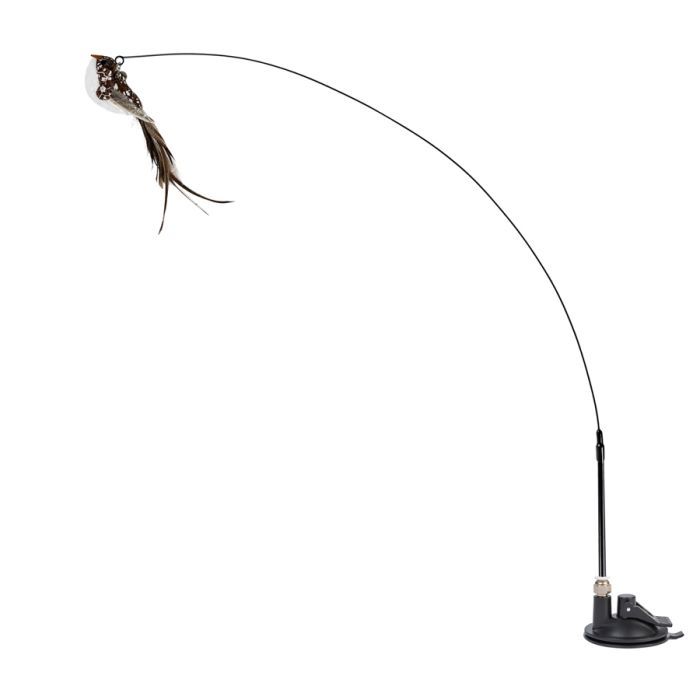 Игрушка для кошек Waucat Fun Teaser дразнилка на присоске с птичкой 80 см (7564) изображение 4 Игрушка для кошек Waucat Fun Teaser дразнилка на присоске с птичкой 80 см (7564) изображение 4