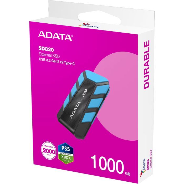 Накопитель SSD USB 3.2 2TB SD820 ADATA (SD820-2000G-CBU) изображение 6