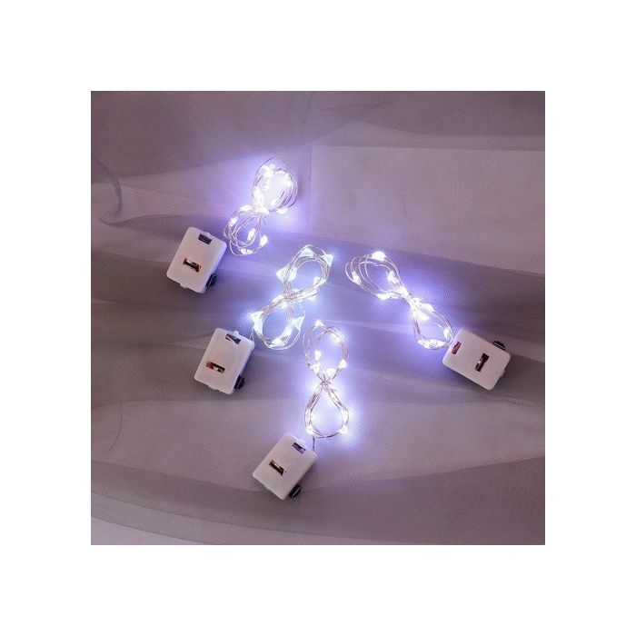 Гирлянда Voltronic White 20LED, 1 режим, 3 м., прозора, 3*АА, (Garl-20LED-3m-W)