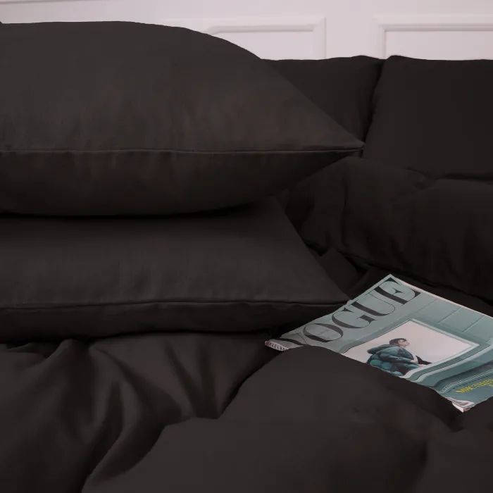 Постельное белье MirSon 002 Black Фланель 175х210 Двуспальный (2200009648250) изображение 3