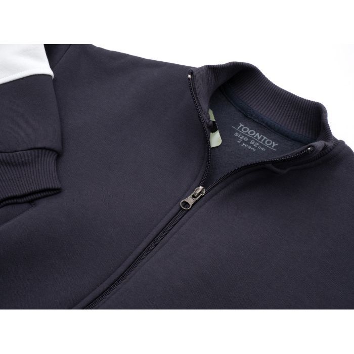 Спортивний костюм дитячий Toontoy однотонний (24296-116B-gray) зображення 6