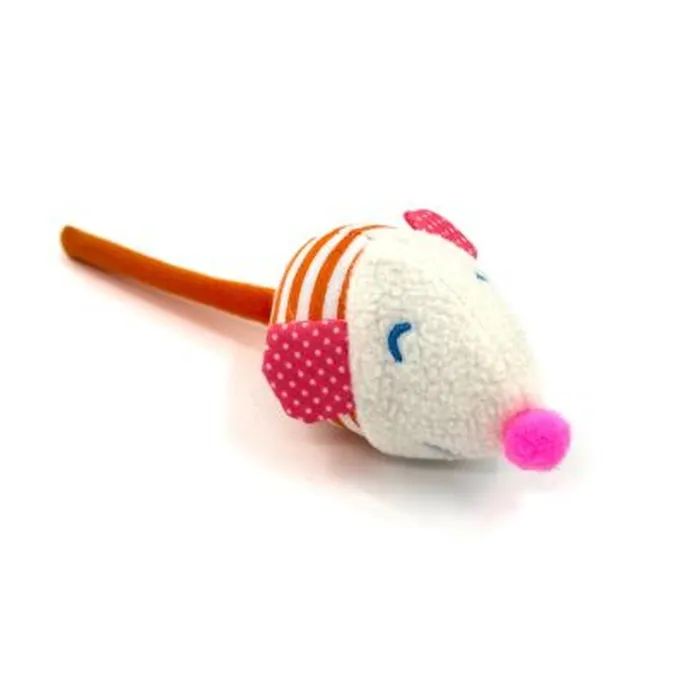 Іграшка для котів Hippie Pet Мишка середня помаранчева 9 см (HIPCT2304059O)