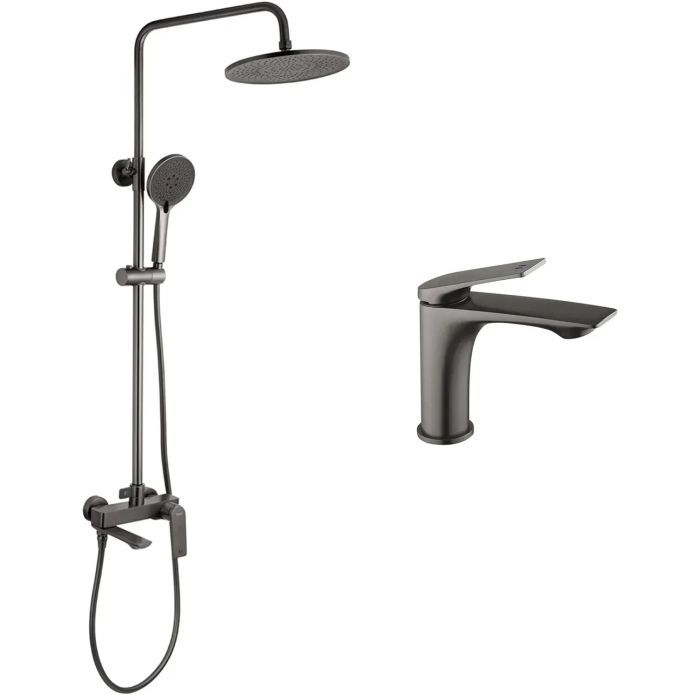 Душевой гарнитур Kroner Graz-GRP063 + змішувач Graz-GRP010 (CVS30162)