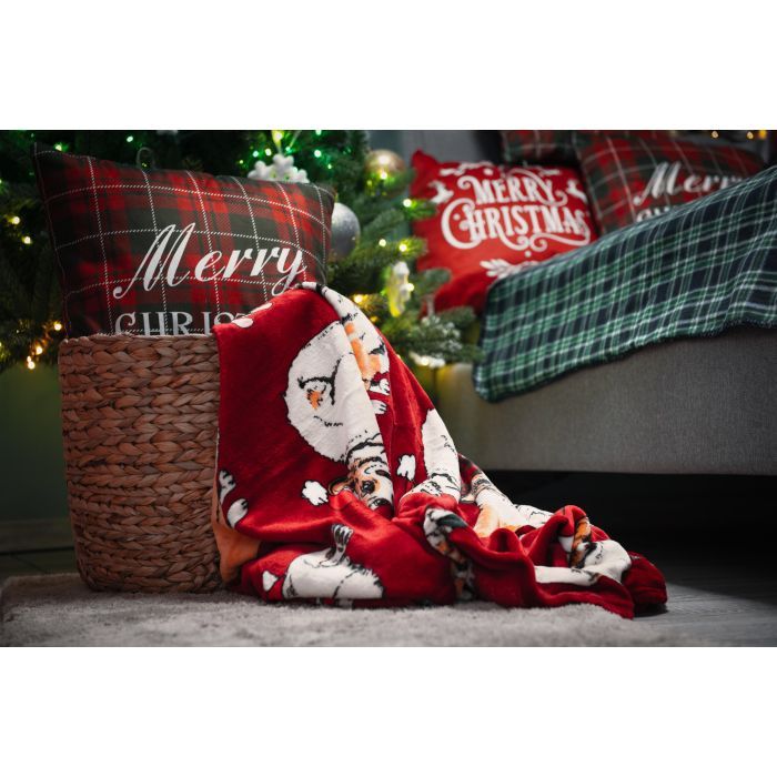Плед Ardesto Christmas Flannel 160х200см, 100% полиэстер, рождественские корги (ART0119PB) изображение 7