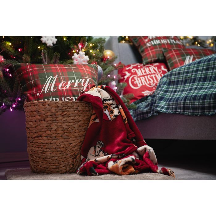 Плед Ardesto Christmas Flannel 160х200см, 100% полиэстер, рождественские корги (ART0119PB) изображение 8