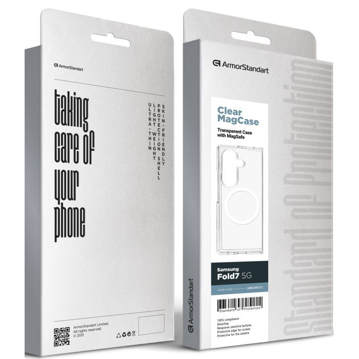 Чехол для мобильного телефона Armorstandart Clear MagCase Samsung Fold7 5G Transparent (ARM88137) изображение 5