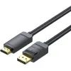 Кабель мультимедійний DisplayPort M to HDMI M 1.5m 4K30Hz black Vention (HAGBG)
