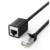 Патч-корд 2м, F/UTP Cat 6 Ethernet RJ45 Extension Male/Female Patch Cords NW112 Black Ugreen (11281)
