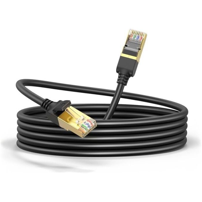Патч-корд 15м, F/FTP cat 7 RJ-45 black Ugreen (U_11274) изображение 2