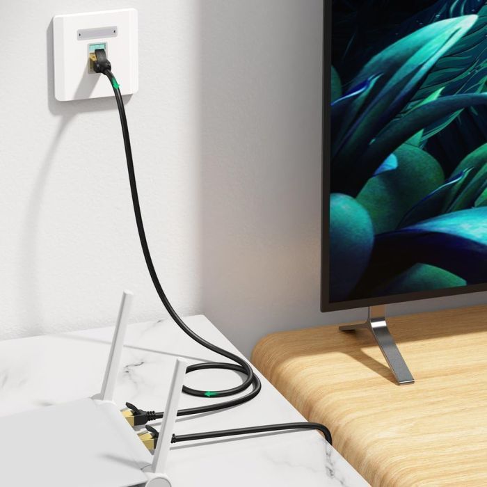 Патч-корд 15м, F/FTP cat 7 RJ-45 black Ugreen (U_11274) изображение 3