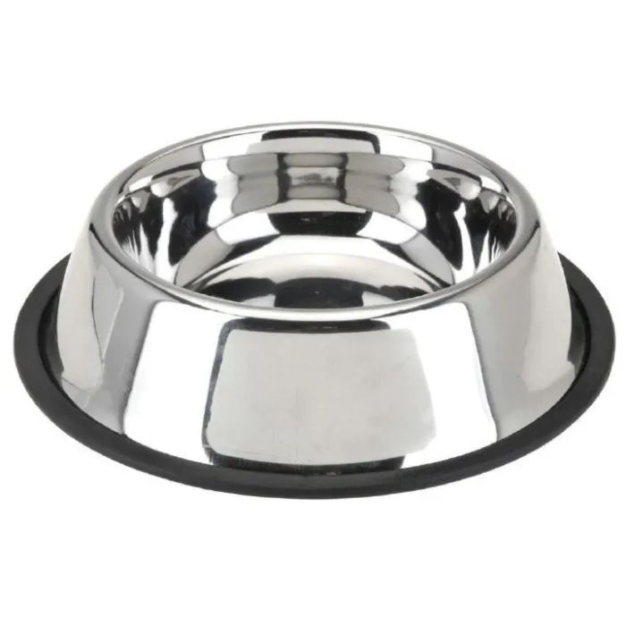 Посуд для собак Swastik Industries Миска металева на гумі 2.2 л (2700000021941)