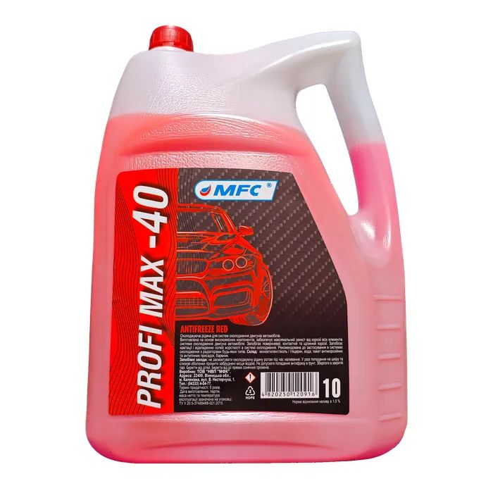 Антифриз МФК G12 "PROFI Max Red" (-24C) ПЕ кан 10л