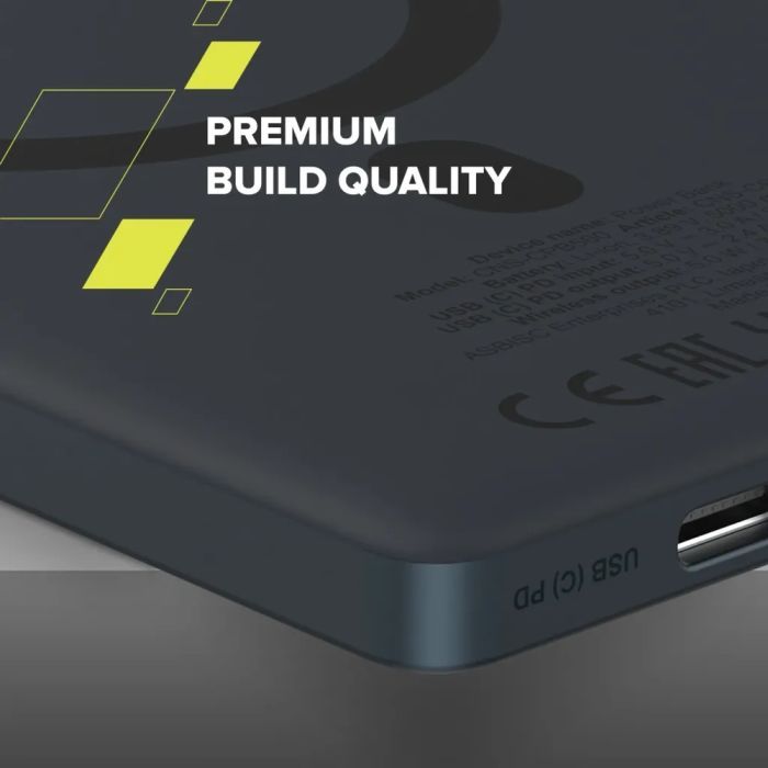 Батарея универсальная Canyon 5000mAh OnPower 500 PD20W Magnetic wireless MagSafe Black (CNS-CPB500B) изображение 9