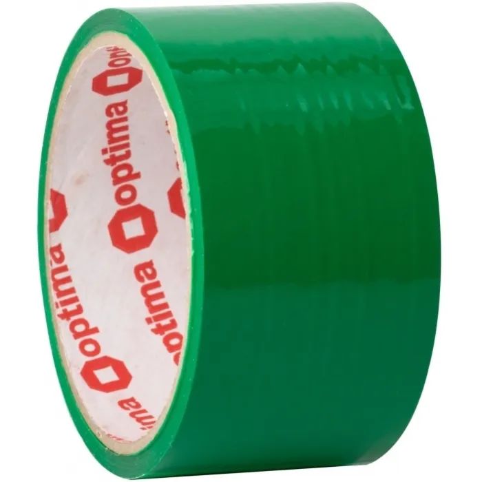 Скотч Optima 45 мм x 50 м, зеленый (O45375)
