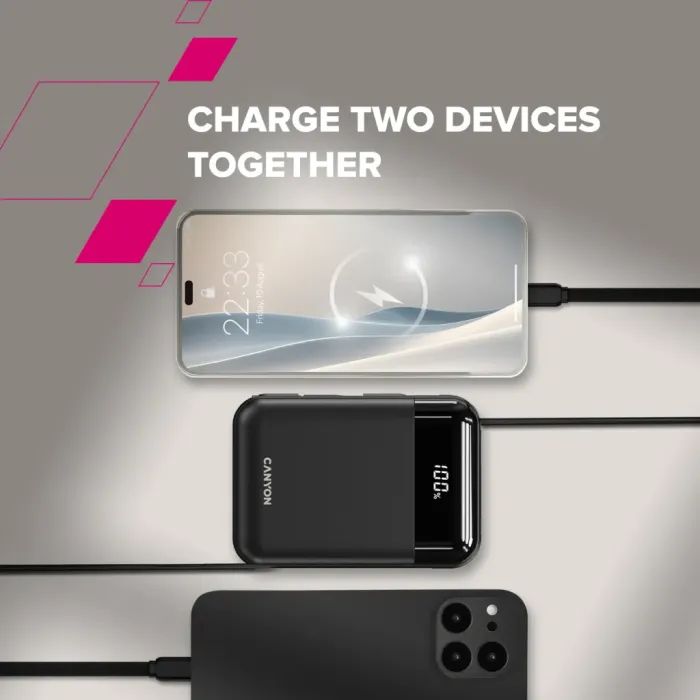 Батарея универсальная Canyon 10000mAh OnPower 104 PD/20W, QC/22.5W built-in cable Black (CNS-CPB104B) изображение 10