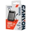Батарея универсальная Canyon 10000mAh OnPower 104 PD/20W, QC/22.5W built-in cable Black (CNS-CPB104B) изображение 5
