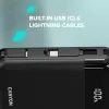 Батарея универсальная Canyon 10000mAh OnPower 104 PD/20W, QC/22.5W built-in cable Black (CNS-CPB104B) изображение 8