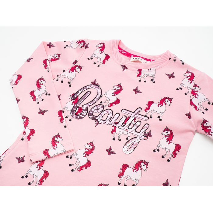 Платье детское Breeze с единорогами (17743-128G-pink) изображение 2