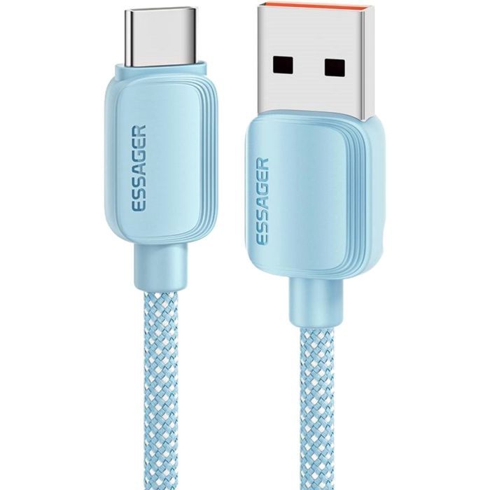 Дата кабель USB 2.0 AM to USB-C 1.0m 100W blue Essager (EXC7A-WL03-P)