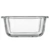 Пищевой контейнер Ardesto Gemini квадратний, 0.31л, боросилікатне скло, прозорий (AR1230BSQ) изображение 4