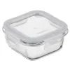 Пищевой контейнер Ardesto Gemini квадратний, 0.31л, боросилікатне скло, прозорий (AR1230BSQ)