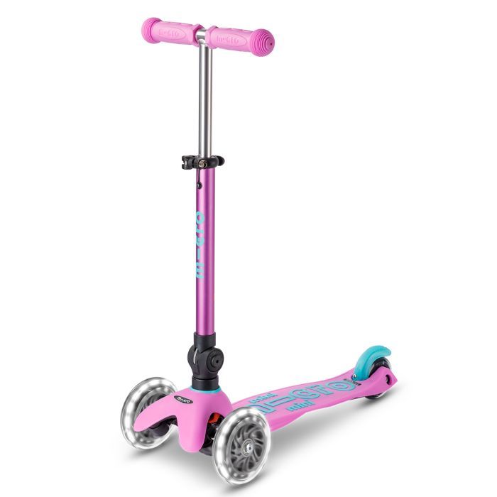 Самокат Micro Mini Deluxe Foldable LED" складний Лавандовий" (MMD398)