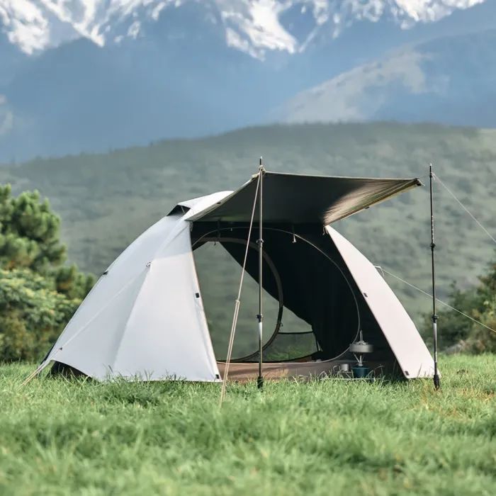 Палатка Naturehike Greek Style CNK2300ZP024 світло-кавовий (6977465866370) изображение 11