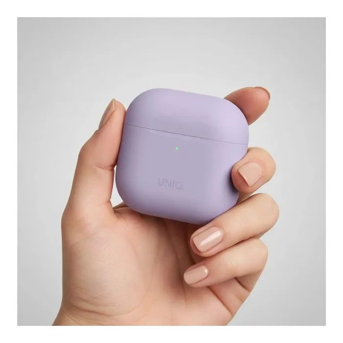 Чехол для наушников Uniq Lino AirPods Pro 2 gen Silicone Lilac lavender (8886463683569) изображение 11
