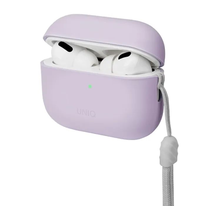 Чехол для наушников Uniq Lino AirPods Pro 2 gen Silicone Lilac lavender (8886463683569) изображение 2
